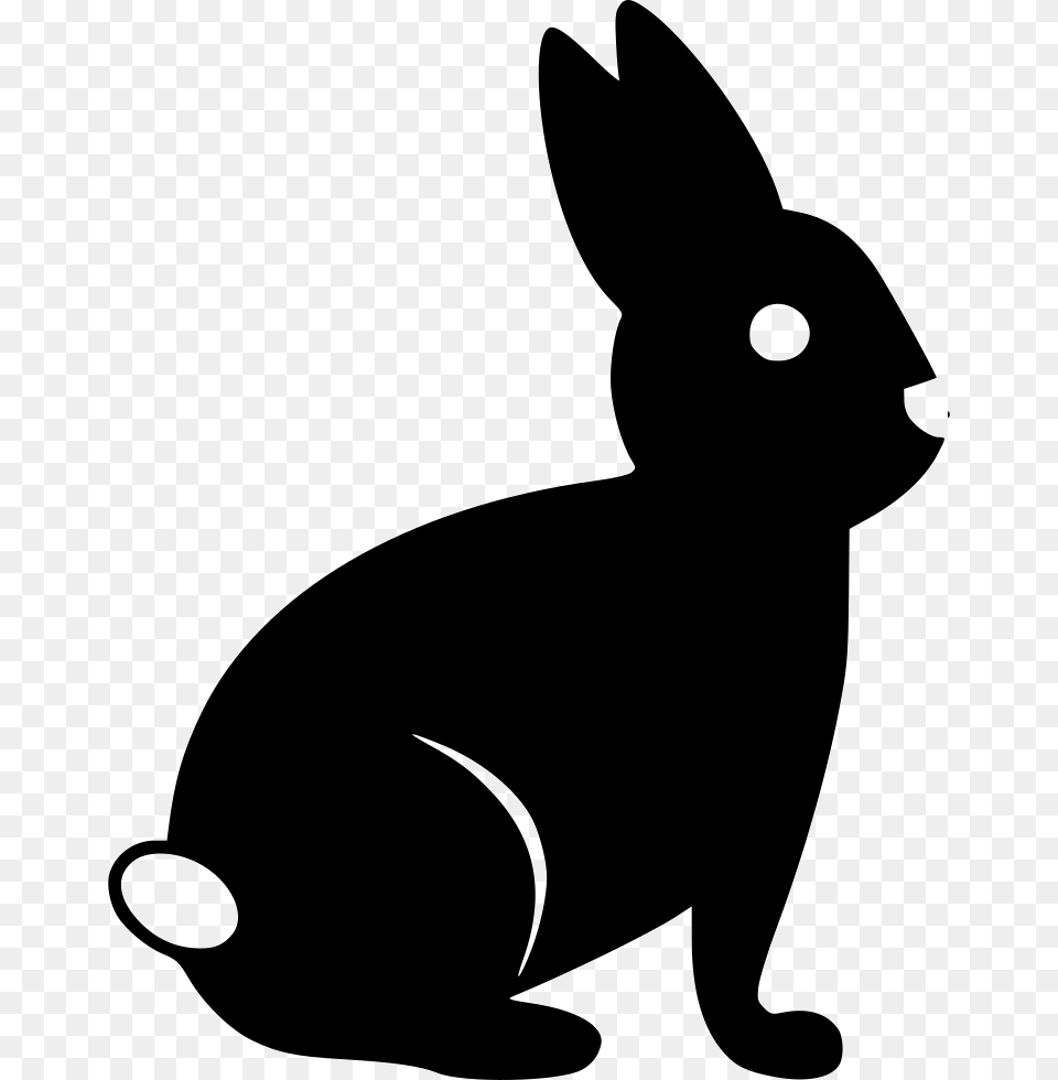 Rabbit Rabbit Graphic, Stencil, Silhouette, Animal, Mammal Free Png