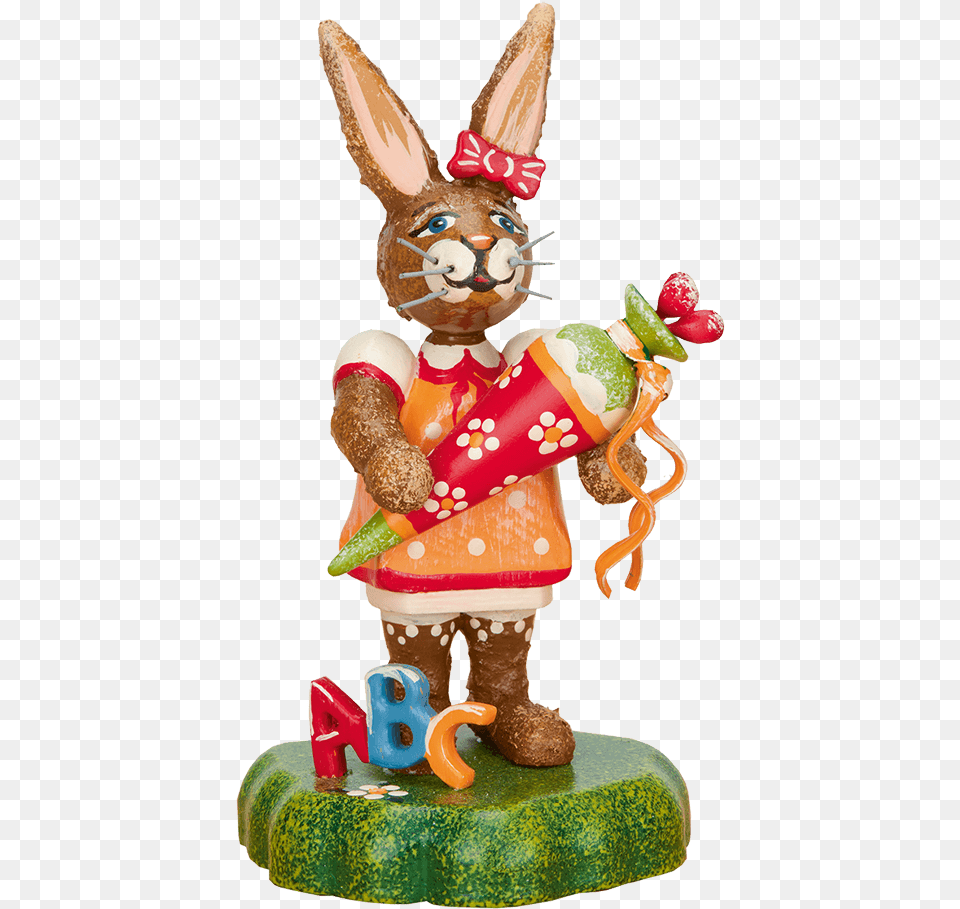 Rabbit School Finchens First Day At School Hubrig Volkskunst, Figurine Png