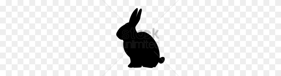 Rabbit Silhouette Clipart, Lighting, People, Person Free Png