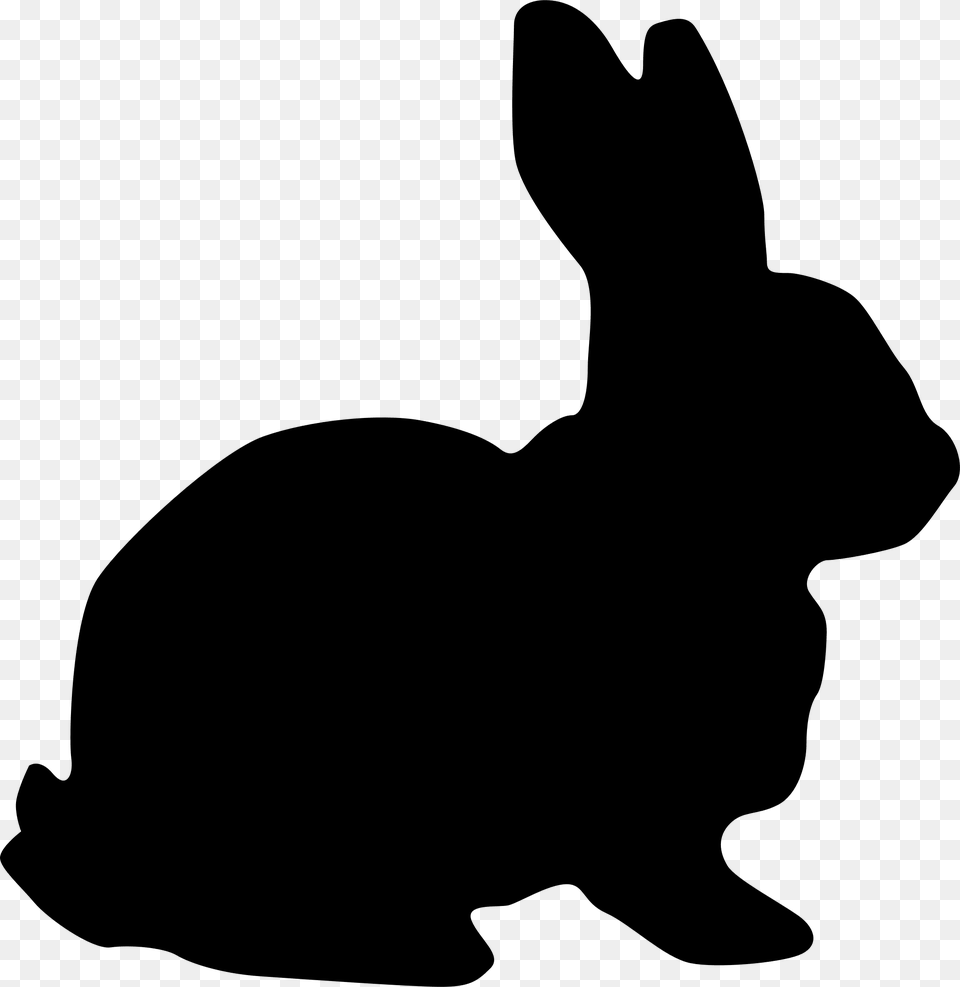 Rabbit Silhouette Rabbit Silhouette Clipart, Animal, Mammal, Hare, Rodent Free Png