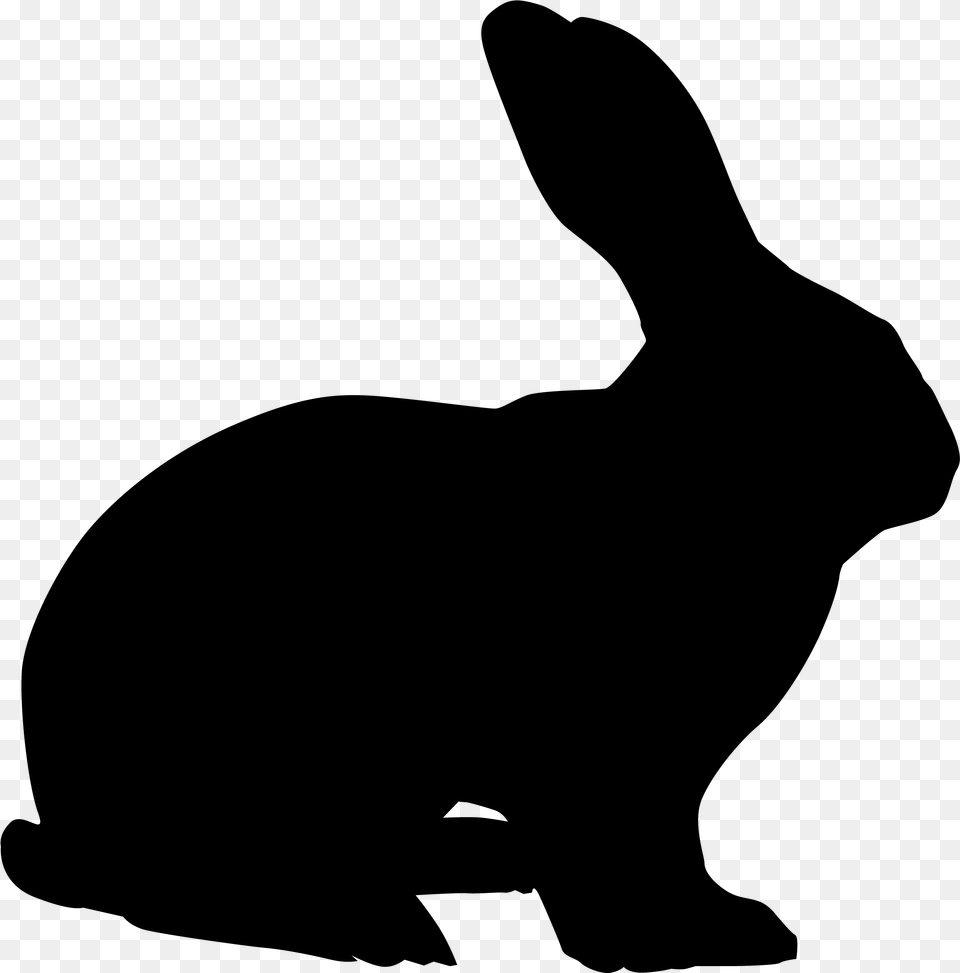 Rabbit Symbol, Gray Free Png