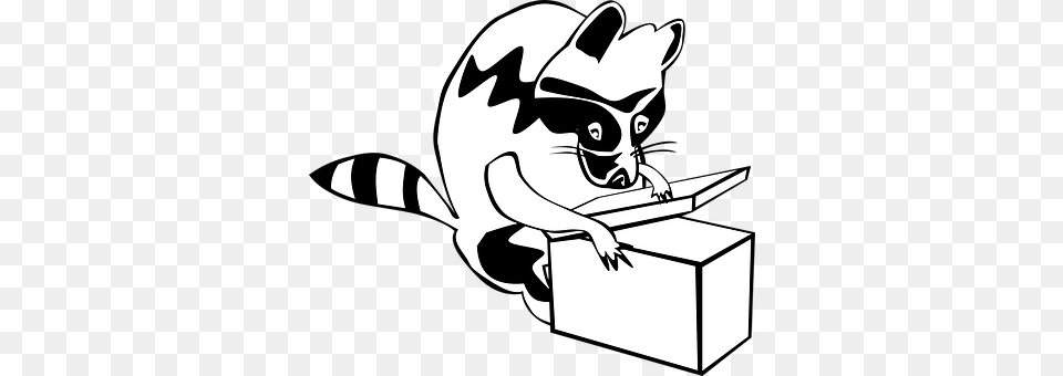 Raccoon Stencil Free Png Download