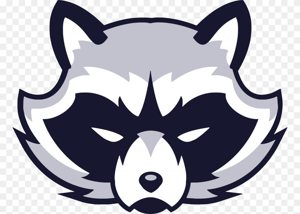 Raccoon Clipart Black And White, Logo, Symbol, Animal, Fish Png
