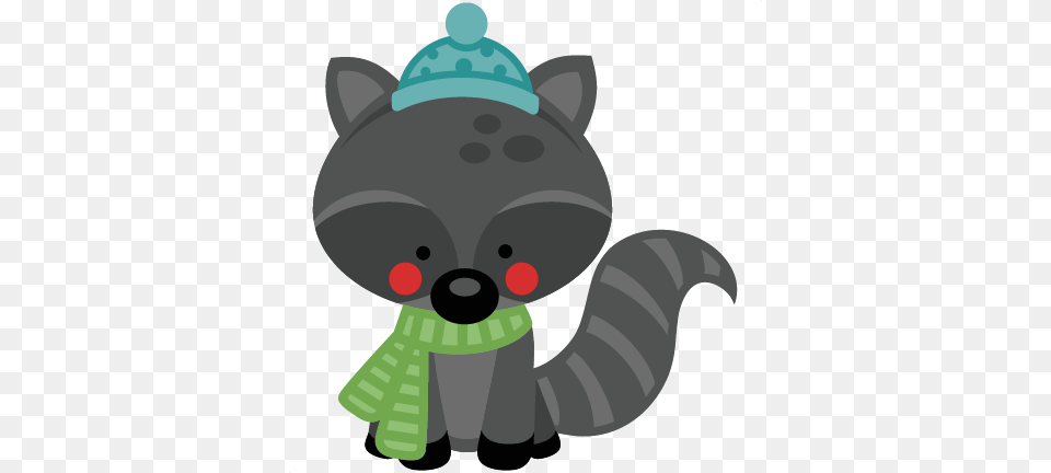 Raccoon Clipart Cartoon Raccoon, Nature, Outdoors, Snow, Snowman Png Image