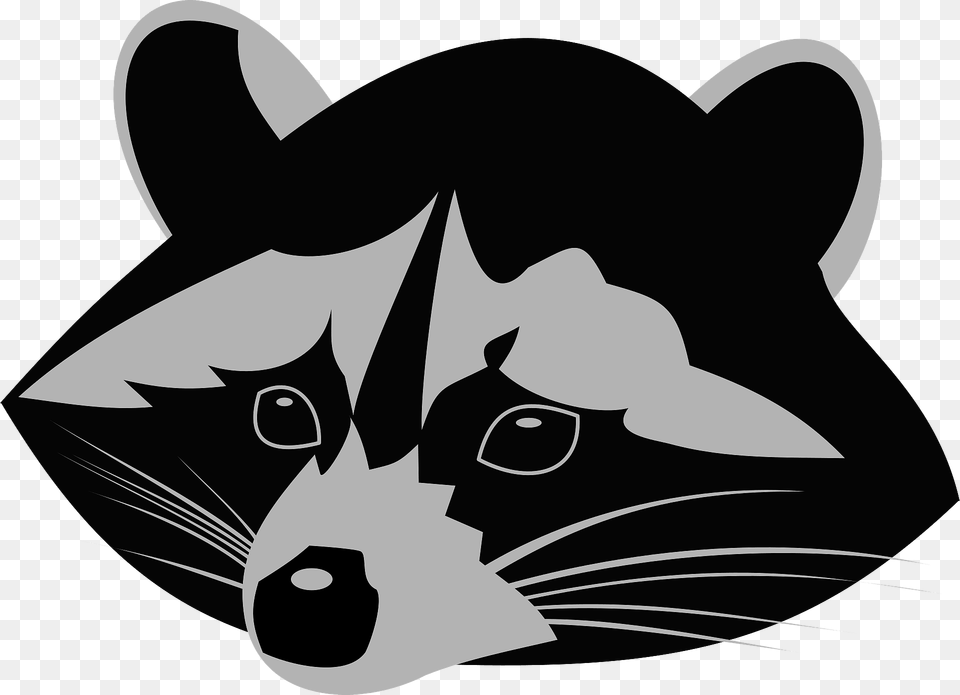 Raccoon Face Clipart, Stencil, Animal, Fish, Sea Life Png