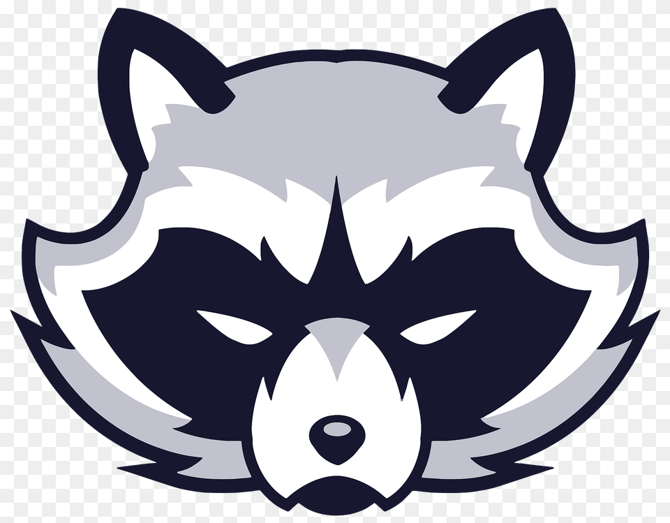 Raccoon Face Clipart, Logo, Animal, Fish, Sea Life Png Image