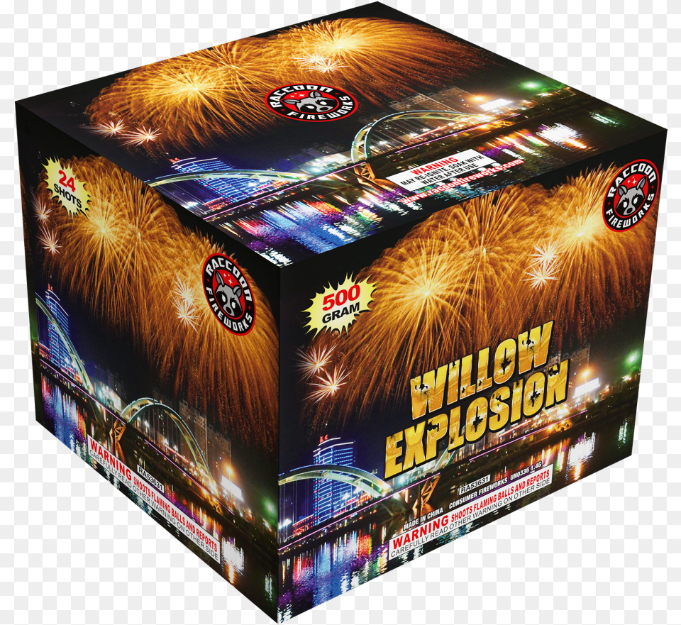 Raccoon Fireworks Willow Explosion, Box, Computer Hardware, Electronics, Hardware Free Png Download