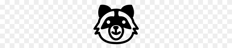 Raccoon Icons Noun Project, Gray Png