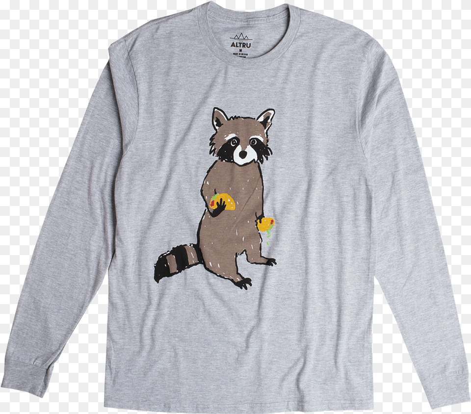 Raccoon Shirt, T-shirt, Sleeve, Clothing, Long Sleeve Free Transparent Png