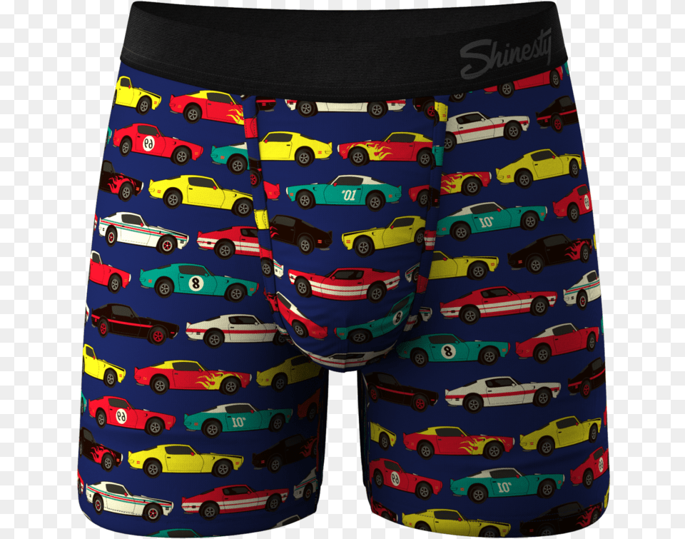 Race Car Ball Hammock Pouch Underwear Bermuda Shorts, Transportation, Vehicle, Machine, Wheel Png Image