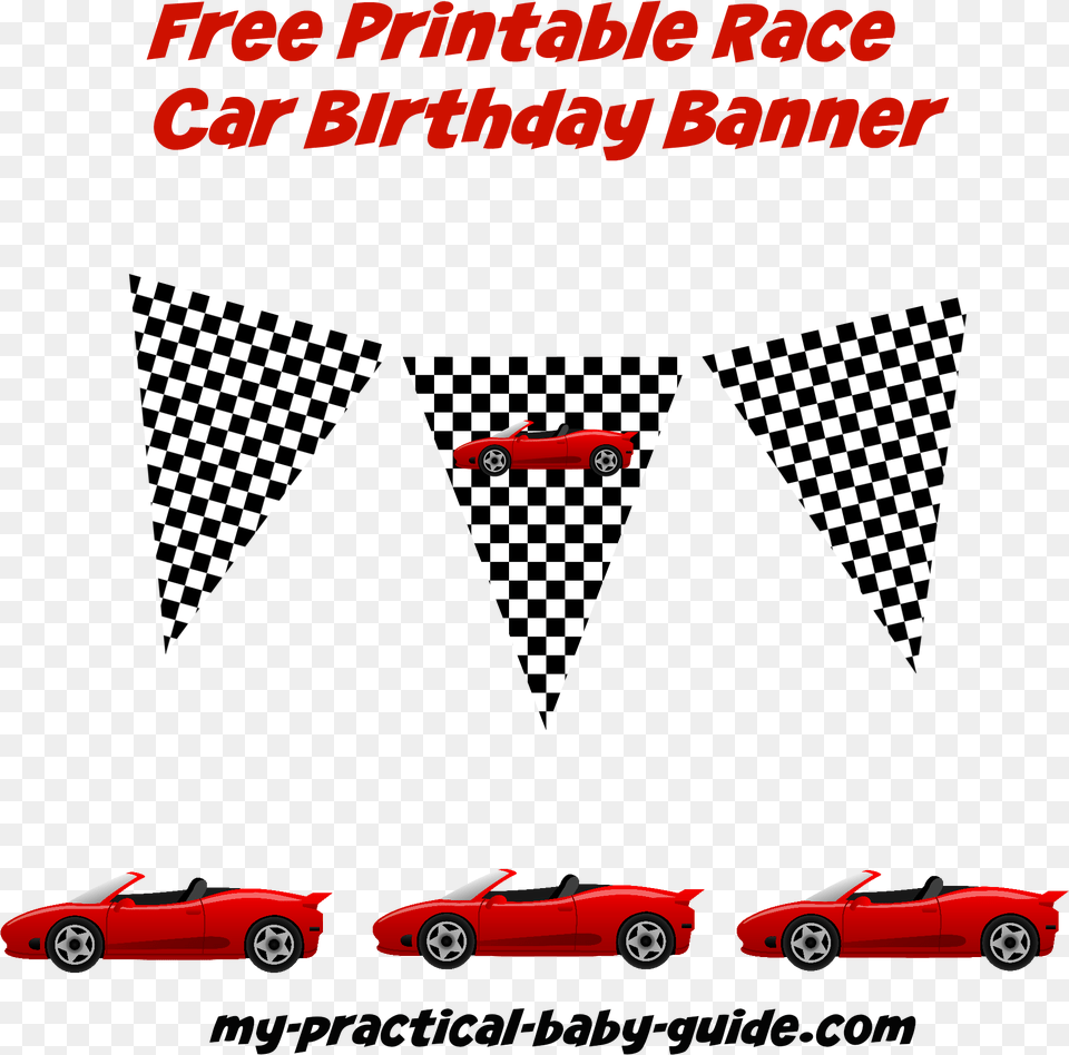 Race Car Birthday Banner Printable, Spoke, Machine, Vehicle, Transportation Free Png Download