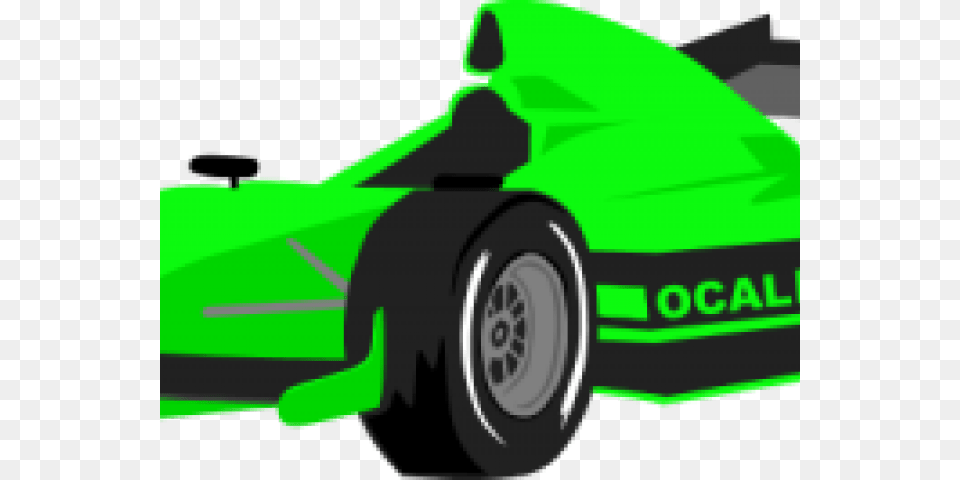 Race Car Clipart Green Formula One Car Clipart, Plant, Grass, Wheel, Machine Free Transparent Png