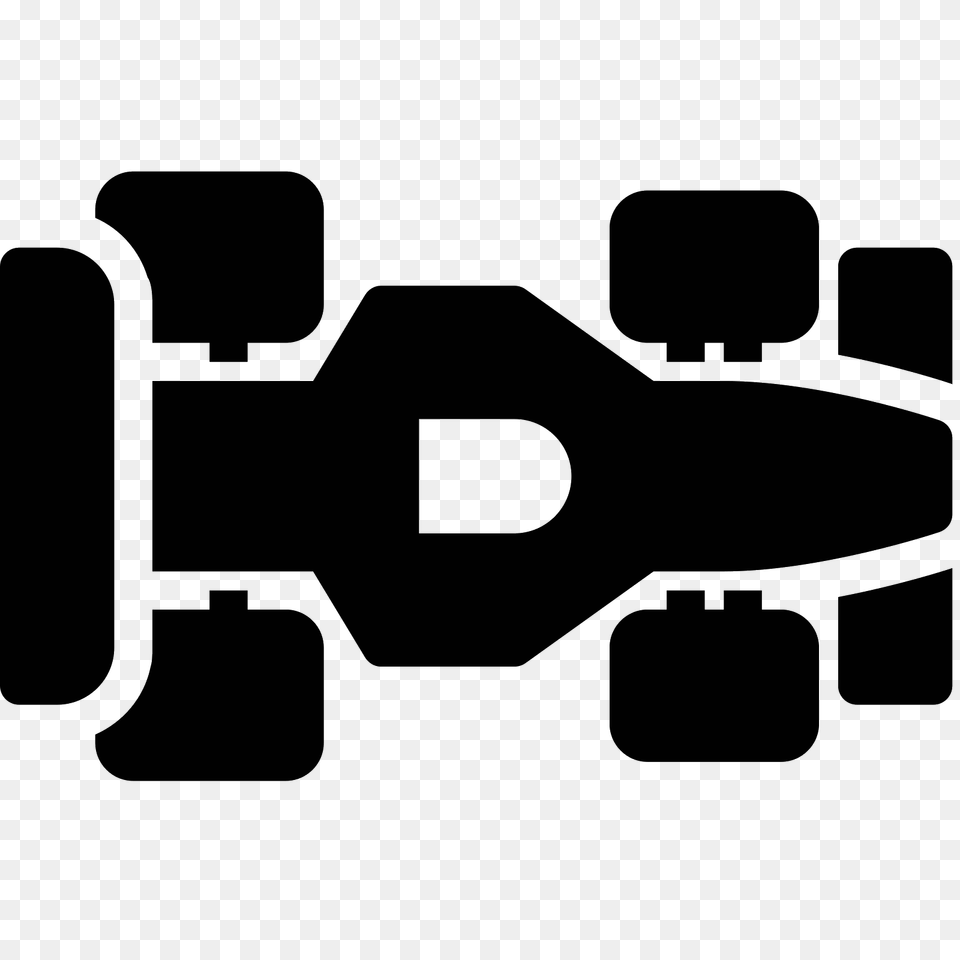 Race Car Filled Icon, Gray Png Image