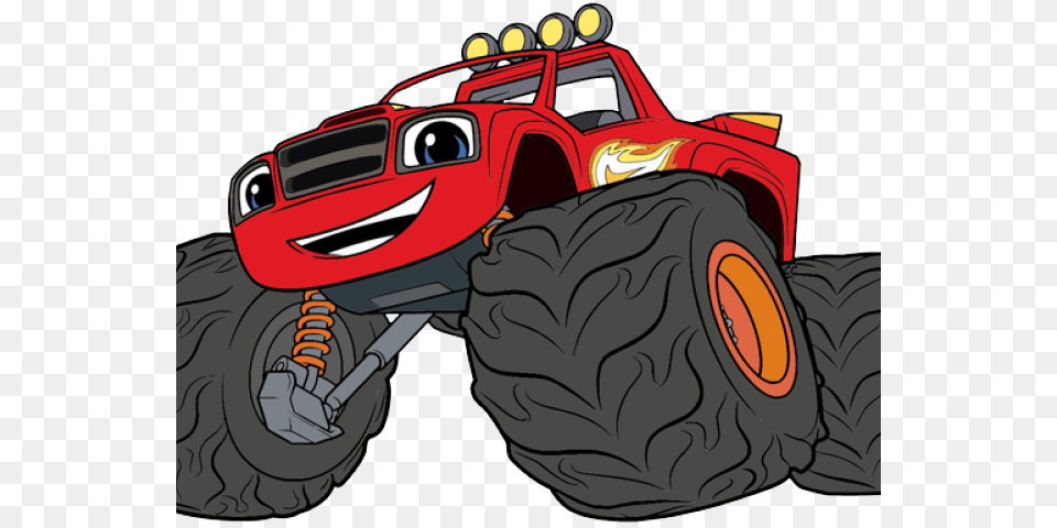 Race Clipart Monster Truck Tire Blaze And The Monster Machines, Transportation, Vehicle, Bulldozer, Machine Free Png