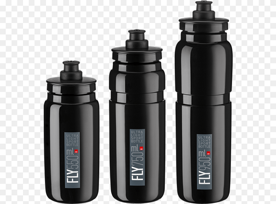 Race Cycling Water Bottles U2013 Elite Elite Fly Bottle Black, Shaker, Water Bottle Png Image