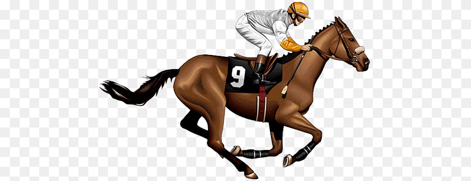 Race Horse Side View, Person, People, Animal, Equestrian Png