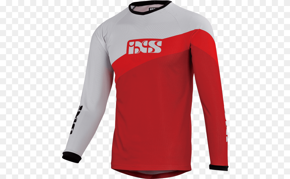 Race Kids Jersey Fluo Red White Downhill, Clothing, Long Sleeve, Shirt, Sleeve Free Transparent Png