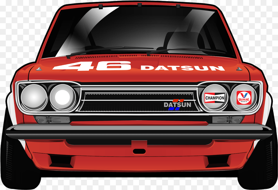 Racer Clipart Classic Muscle Car Datsun, Coupe, Sports Car, Transportation, Vehicle Png