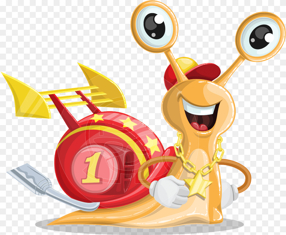 Racer Snail Cartoon Vector Character Aka Mr, Art, Graphics, Device, Grass Free Png