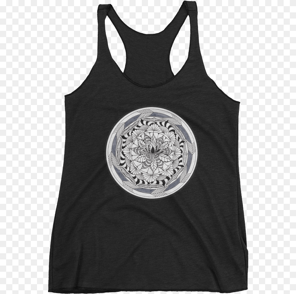 Racerback Zentangle Tank Tops Sleeveless Shirt, Clothing, Tank Top, Adult, Male Png