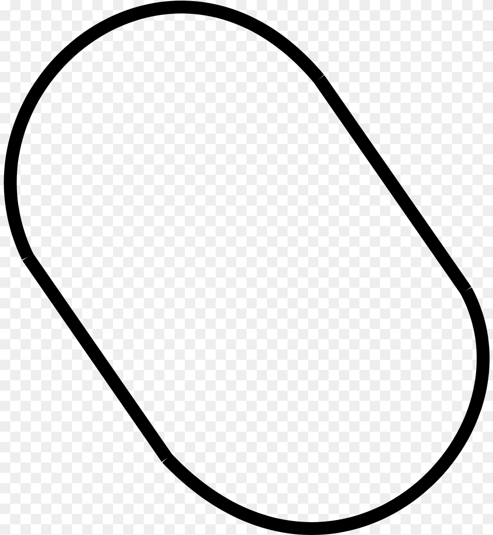 Racetrack Oval Pluspng Race Track Oval, Gray Free Png Download