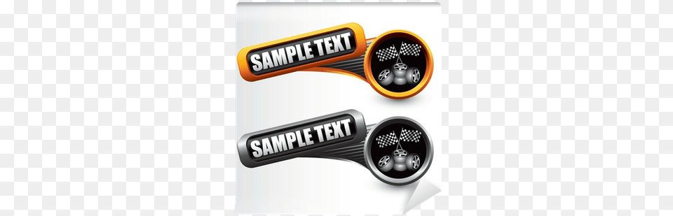 Racing Checkered Flag And Tires Tilted Banners Wall Racing, Cutlery, Appliance, Blow Dryer, Device Png