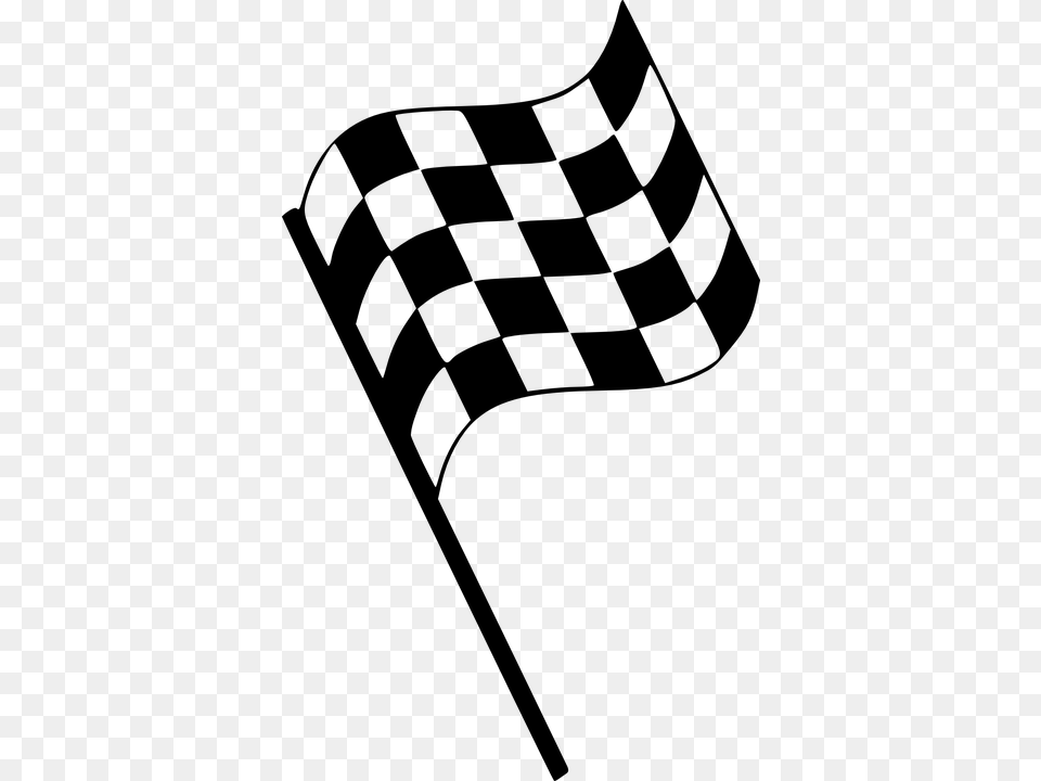 Racing Flag Clipart Finish Line Flag Vector, Gray Png Image