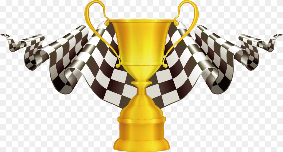 Racing Flag Race Car Trophy Clipart, Dynamite, Weapon Free Png
