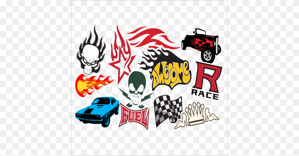 Racing Stickers Motor Sticker, Vehicle, Car, Transportation, Art Png Image