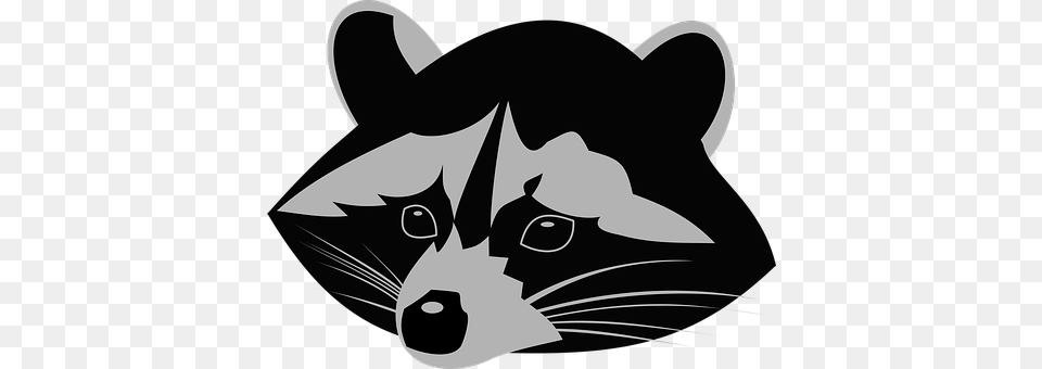 Racoon Stencil, Animal, Fish, Sea Life Free Transparent Png