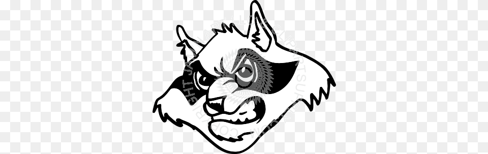 Racoon Clipart Head, Stencil, Person Png