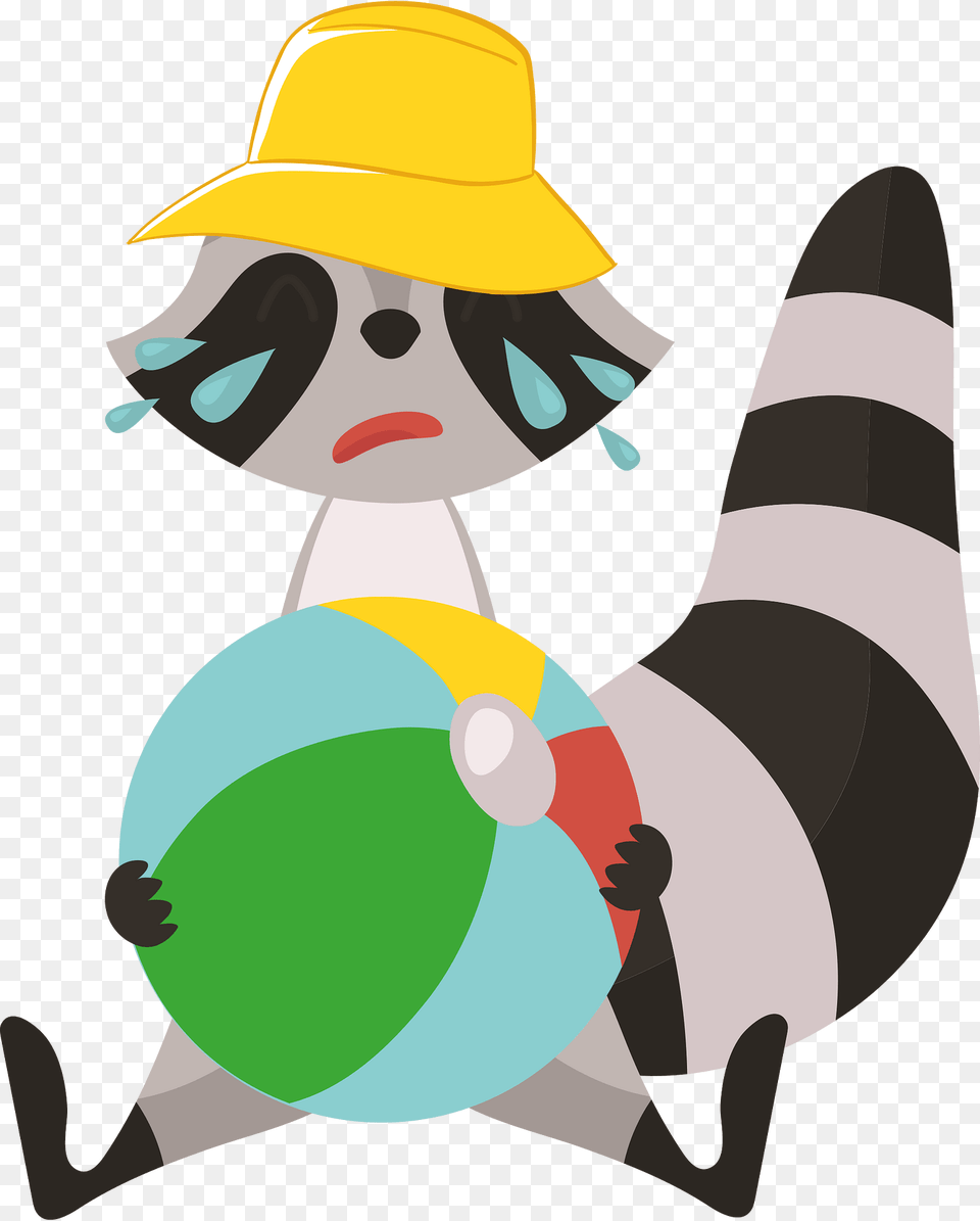Racoon Crying Clipart, Clothing, Hat, Baby, Person Free Transparent Png