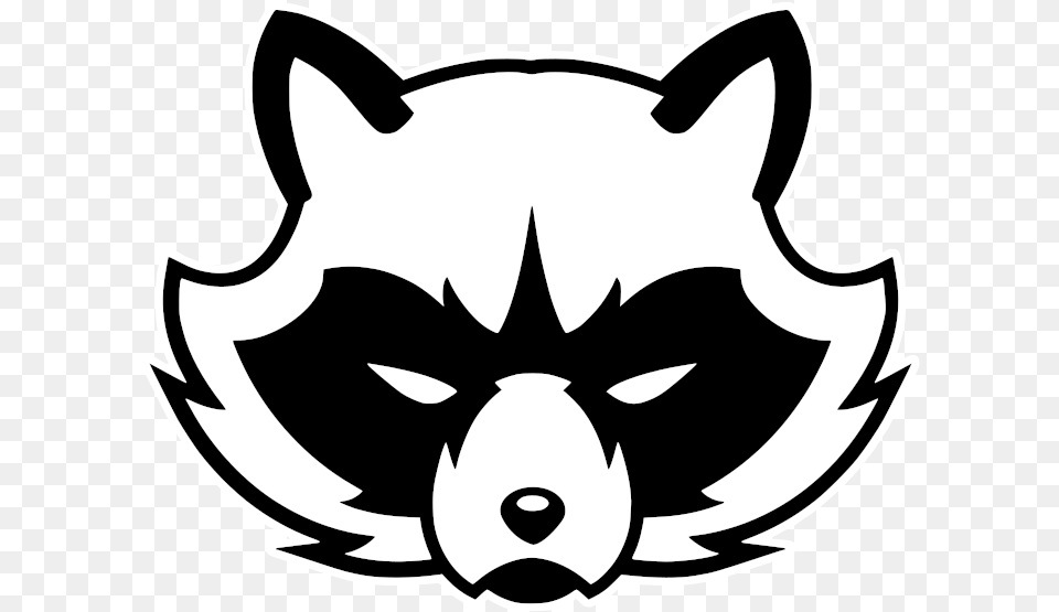 Racoon Head Clipart Svg File Angry Cartoon Raccoon Face, Stencil, Logo, Symbol, Animal Png