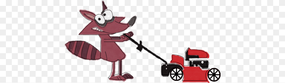 Racoon Lawn Car Services Mower, Grass, Plant, Device, Cartoon Free Png