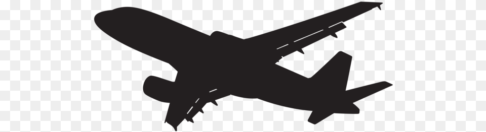 Racs Plane Plane Silhouette, Aircraft, Airliner, Airplane, Transportation Png