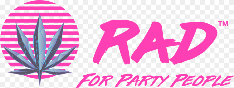 Rad For Party People, Logo, Purple Png Image