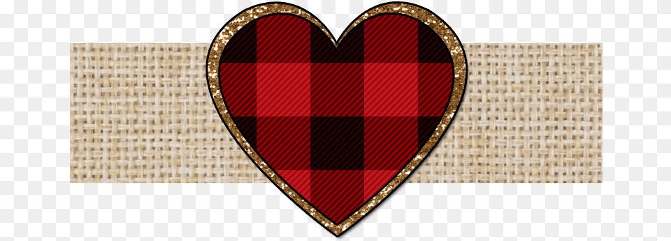 Rad Plaid Valentine Banner, Symbol Free Png