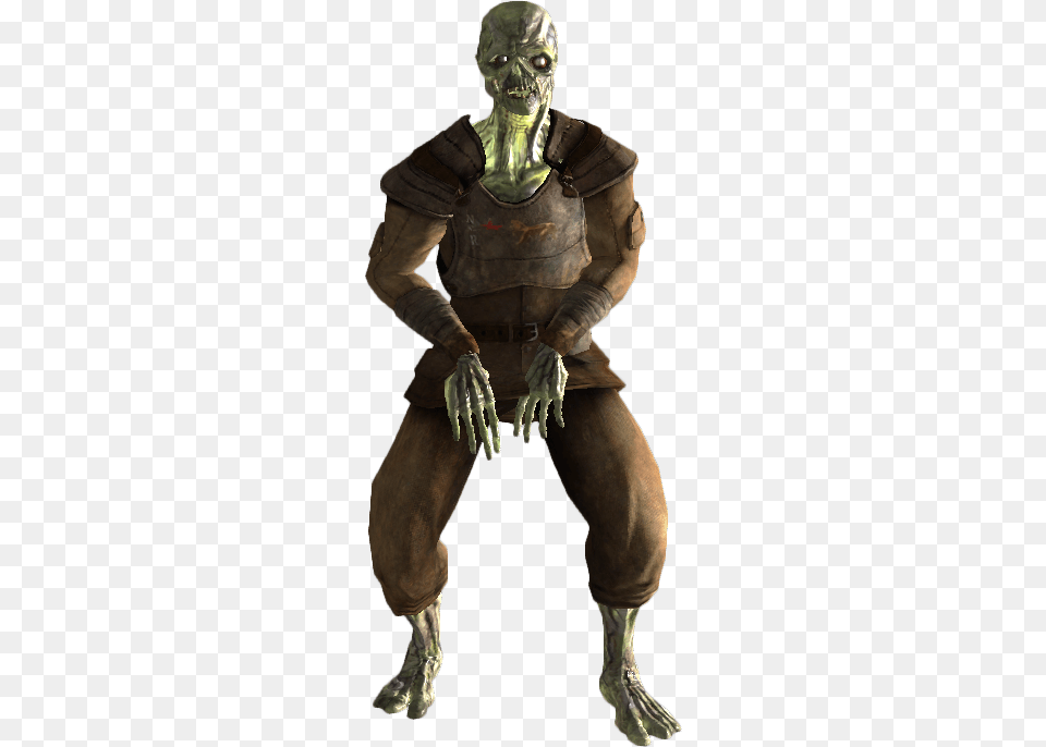 Rad Troopers Feral Ghoul, Adult, Bronze, Male, Man Png Image