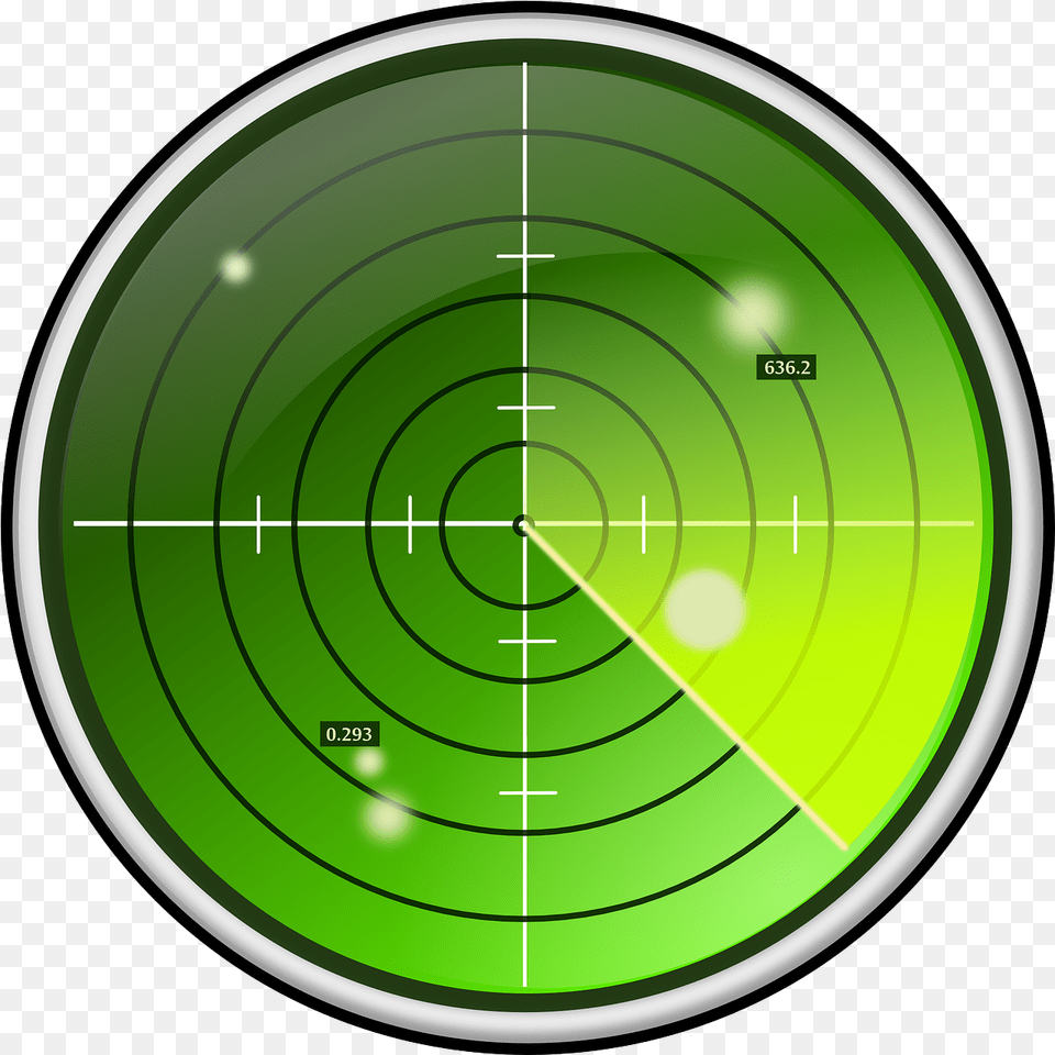 Radar Proximity Approach Radar Transparent, Green, Disk, Sphere, Gun Free Png Download