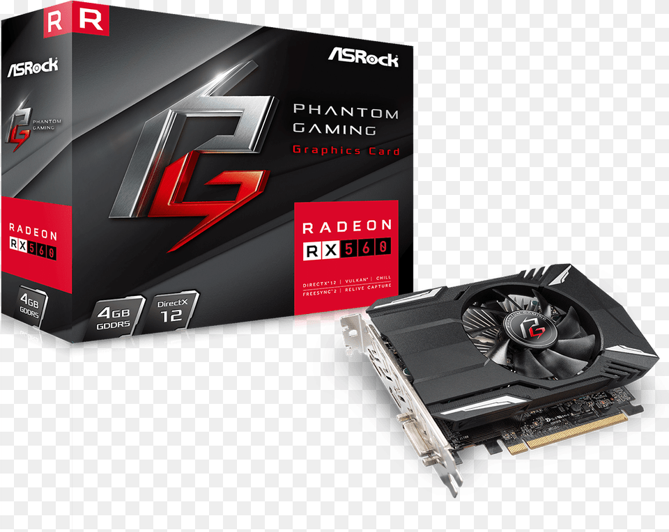 Radeon Rx 560, Computer Hardware, Electronics, Hardware, Computer Free Png Download