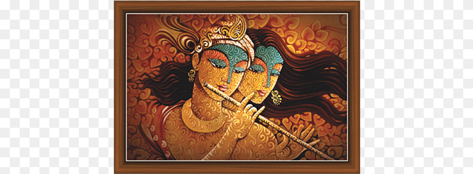 Radha Krishna, Painting, Art, Modern Art, Pattern Free Png Download