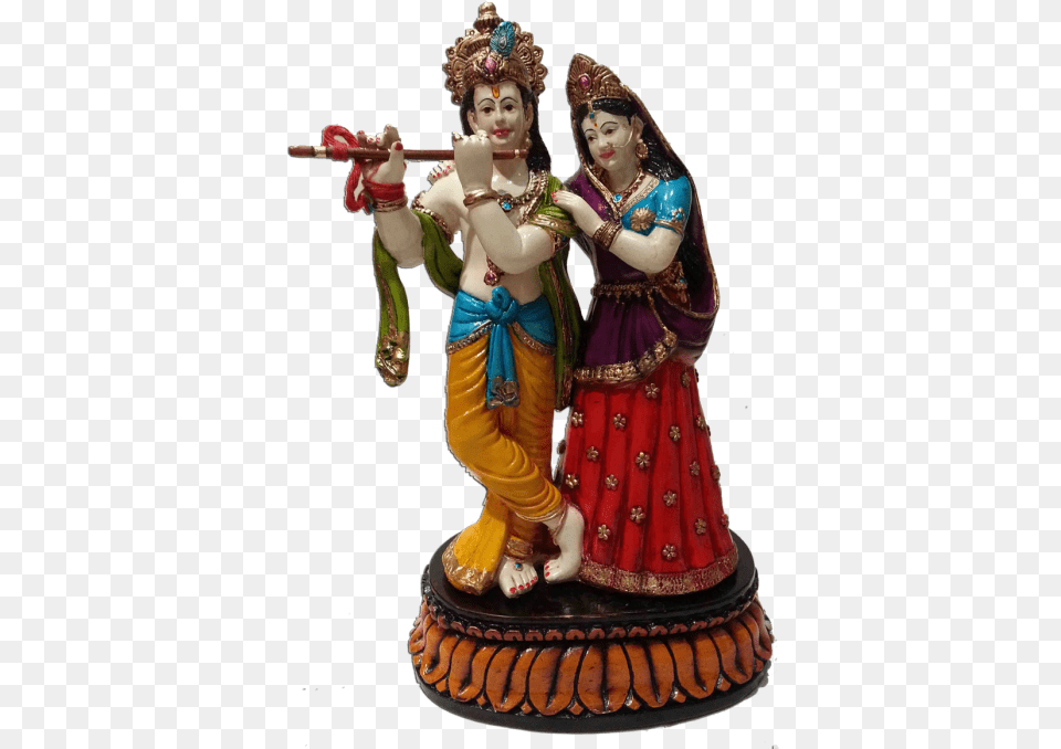 Radha Krishna Idols New Polyresin, Figurine, Adult, Bride, Female Free Transparent Png
