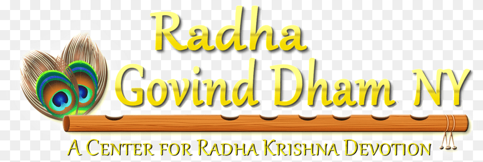 Radha Krishna Logo 2 By Paul Krishna Radha Text, Flute, Musical Instrument Free Png Download