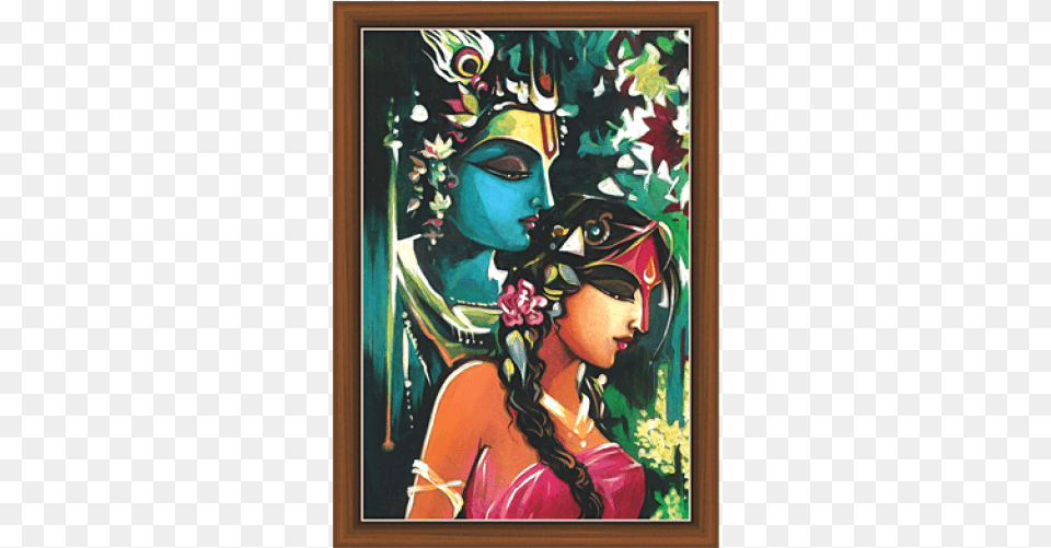 Radha Krishna Paintings Painting, Art, Modern Art, Adult, Female Png
