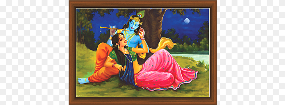 Radha Krishna Paintings Radha, Art, Painting, Person Free Png Download