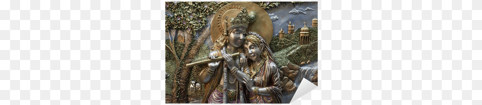 Radha Krishna Radha Krishna Wall Murals, Bronze, Adult, Bride, Female Free Png