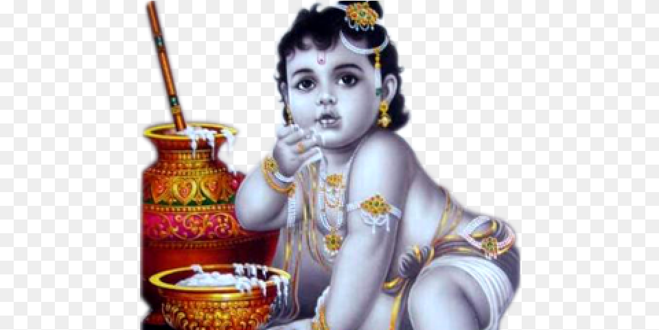 Radha Krishna Images 26 320 X 400 Carwad Lord Krishna Eating Butter, Art, Baby, Person, Face Free Transparent Png