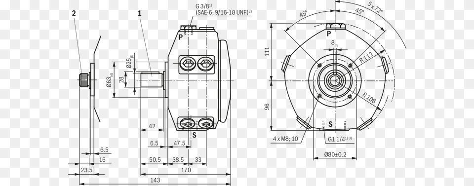 Radial Piston Pump With 10 Pistons Technical Drawing, Cad Diagram, Diagram, Chandelier, Lamp Png