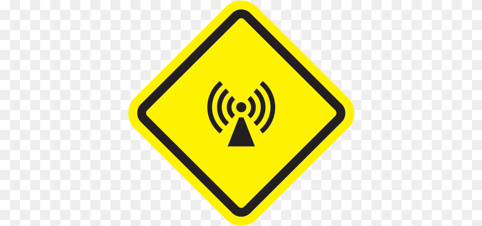 Radiation Area Sign Sign, Symbol, Road Sign, Blackboard Free Png Download