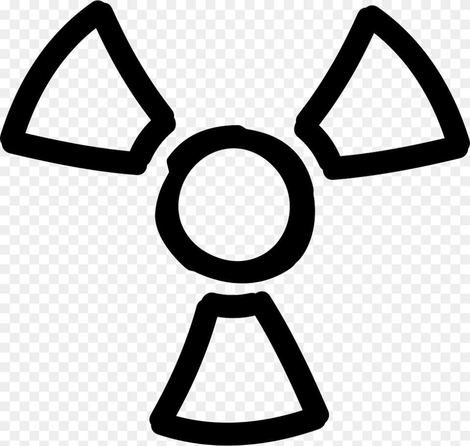 Radiation Hand Drawn Symbol Icon, Bow, Weapon Png